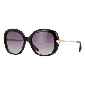 A0424Z New CHOPARD Black Square SCH314S 0700 Sunglasses Women